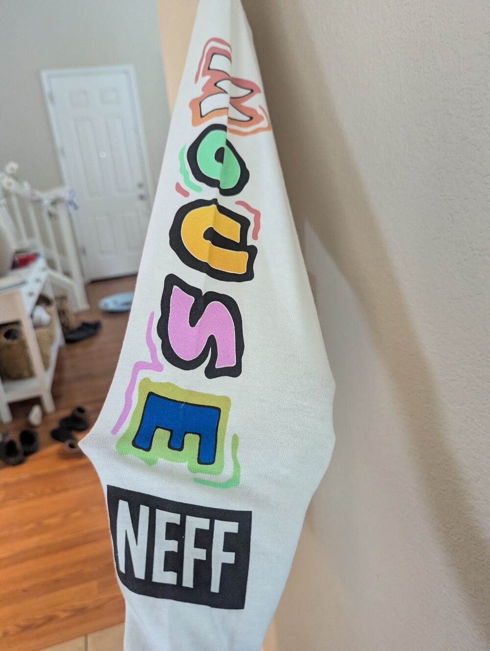 Disney W/Neff White Long-Sleeve Kids Graphic Tee - Picture 3 of 5
